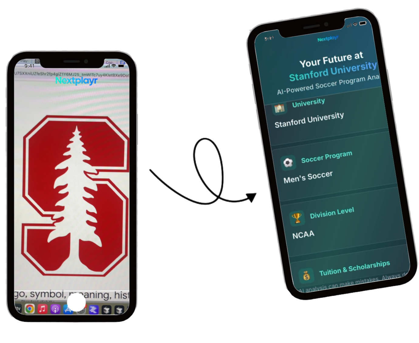 Phone scanning interface